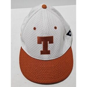 Nike Texas Longhorns Baseball Cap Fitted Cap White Orange Size 7 3/8